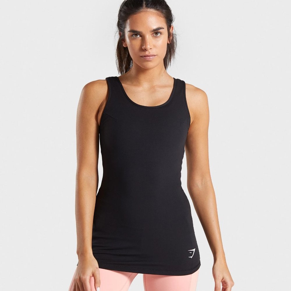 NWT Gymshark Dreamy Vest size Small S in black  Christmas gift for gym lover